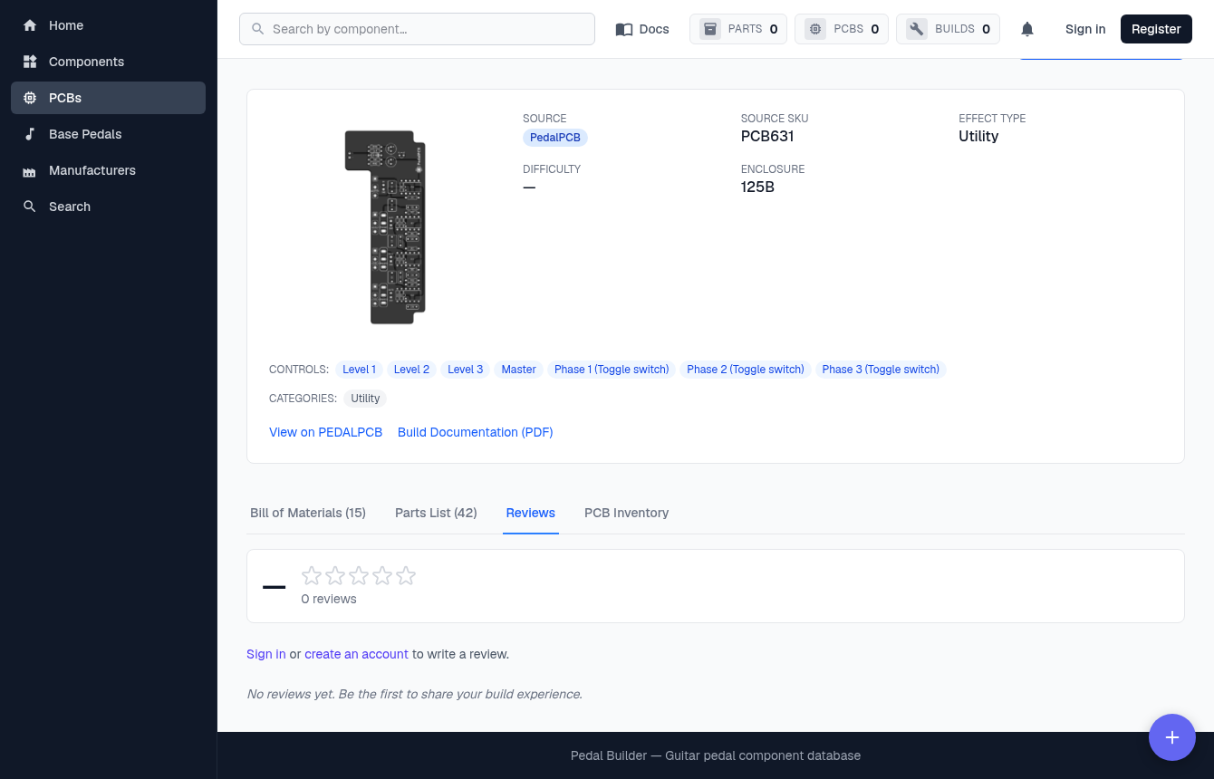 The Reviews tab — star summary and reviews